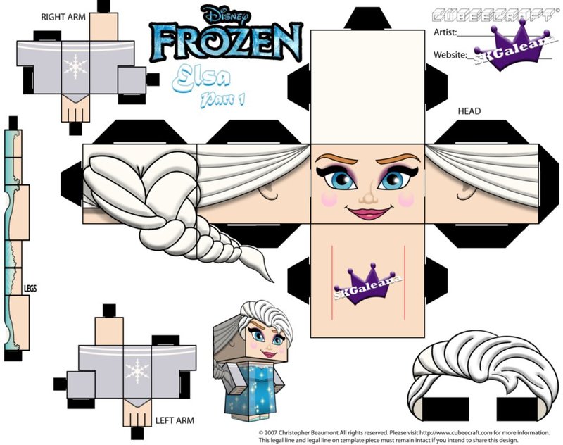 Cubeecraft Elsa (Frozen) de SKGaleana
