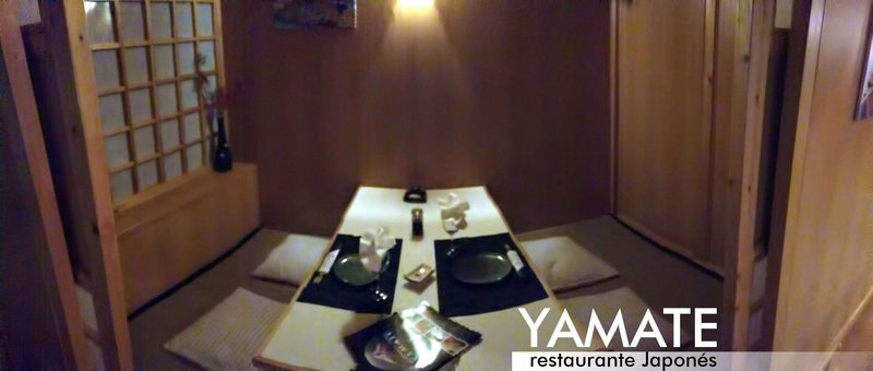 Tatami privado en el Restaurante Yamate de Madrid